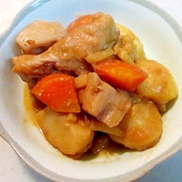 お弁当のおかずに!根菜類の手羽元煮